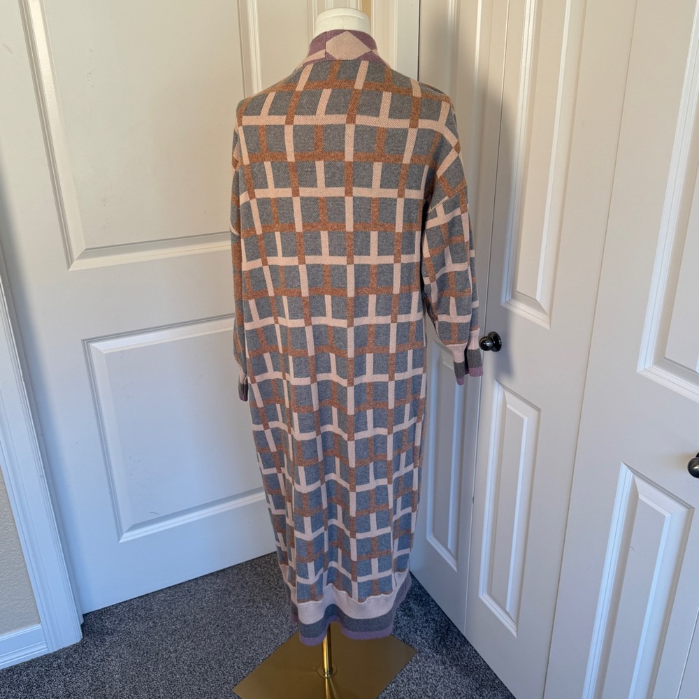 Anthropologie Liv Duster Kimono Block Multicolor Conditions Apply O/S - Picture 5 of 7
